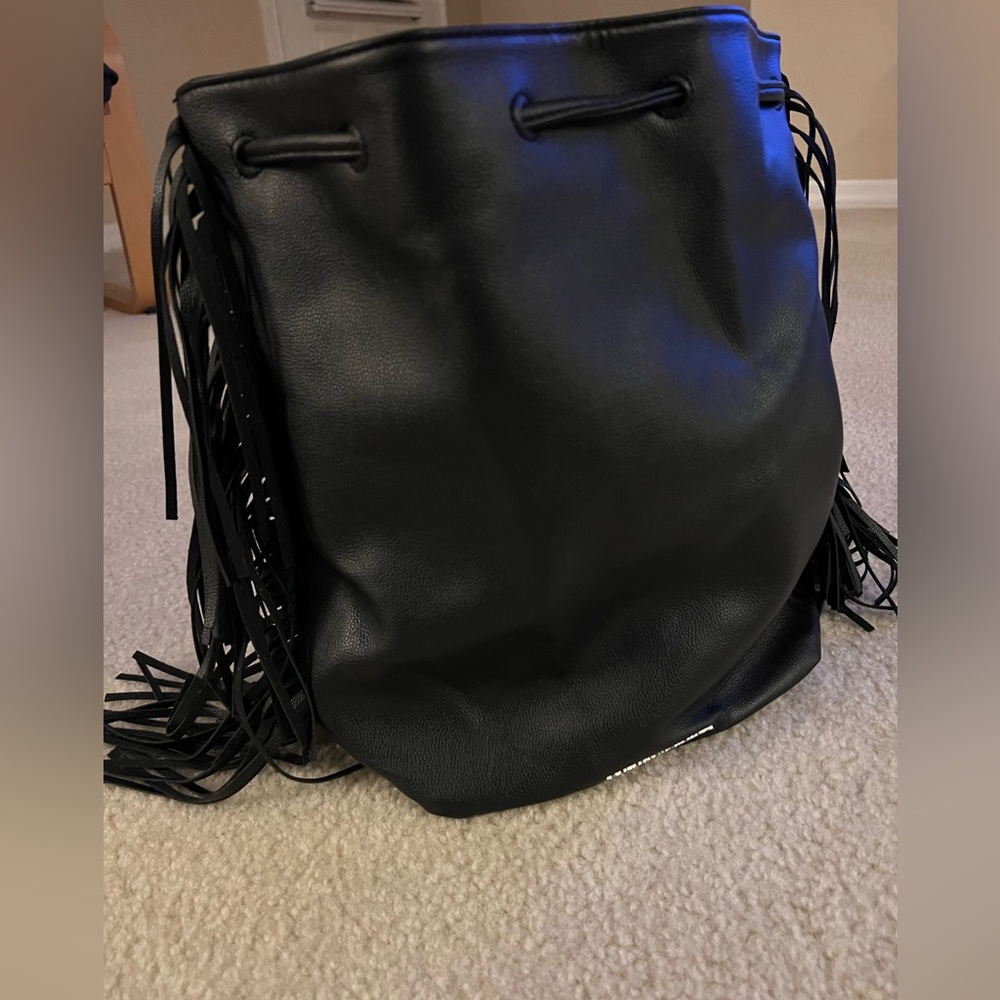 Black Símil leather backpack Victoria’s Secret